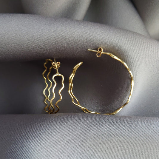 WAVE HOOPS GOLD